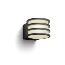 Philips Hue Lucca Outdoor Wall Light 806lm | Smart Warm White LED | E27 Bulb Included